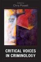 Critical Voices In Criminology