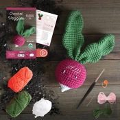 Crochet Your Veggies Amigurumi Kit Radish