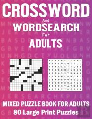 Crossword And Word Search Book For Adults