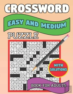 Bertrand.pt - Crossword Easy And Medium Puzzle Book For Adults