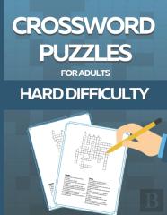 Crossword Puzzle Book For Adults Hard Difficulty