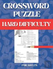 Crossword Puzzle Book For Adults Hard Difficulty