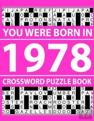 Crossword Puzzle Book-You Were Born In 1978