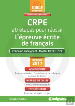 Bertrand.pt - Crpe 20 Etapes Pour Reussir L'Epreuve Ecrite De Francais