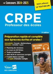 Crpe 2024 - Preparation Rapide Et Complete Aux Epreuves Ecrites Et Orales - Concours Professeur Des