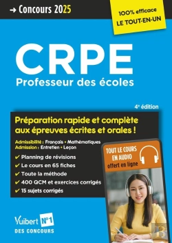 Bertrand.pt - Crpe 2025 - Préparation Rapide Et Complète Aux Épreuves Écrites Et Orales (M2) : Français, Mathématiques, Leçon, Entretien