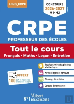 Bertrand.pt - Crpe 2025 - Tout Le Cours (L3) + Qcm Et Flashcards Interactifs : Epreuves Écrites Et Orales