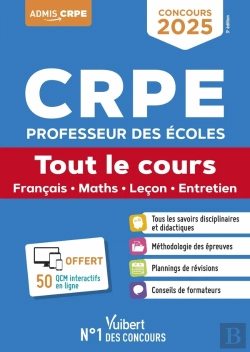 Bertrand.pt - Crpe 2025 - Tout Le Cours (M2) : Epreuves Écrites Et Orales - Français, Maths, Leçon, Eps Et Mises En Situation Professionnelle