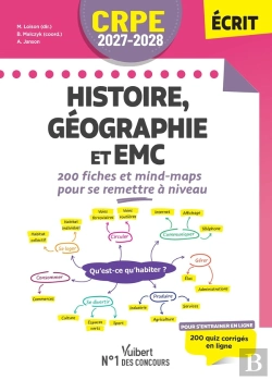 Bertrand.pt - Crpe 2027-2028 - Histoire Et Géographie : 200 Fiches Et Mind-Map Pour Se Remettre À Niveau - Épreuve