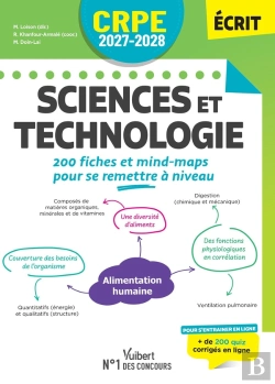 Bertrand.pt - Crpe 2027-2028 - Sciences Et Technologie : 200 Fiches Et Mind-Map Pour Se Remettre À Niveau - Epreuve Écrite D'Admissibilité M2/L3