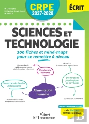 Crpe 2027-2028 - Sciences Et Technologie : 200 Fiches Et Mind-Map Pour Se Remettre À Niveau - Epreuve Écrite D'Admissibilité M2/L3