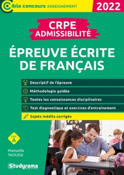 Bertrand.pt - Crpe - Admissibilite - Epreuve De Francais - 2022