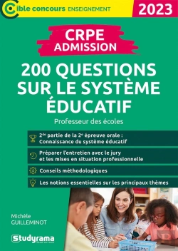 Bertrand.pt - Crpe Admission : 200 Questions Sur Le Système Éducatif ; Professeur Des Écoles (Édition 2023)