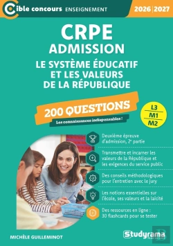 Bertrand.pt - Crpe - Admission - Le Système Éducatif Et Les Valeurs De La République - 200 Questions : Sessions 2026-2027 (L3/M2)