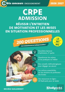 Bertrand.pt - Crpe - Admission - Réussir L'Entretien De Motivation Et Les Mises En Situations Professionnelles - 200 Questions : Sessions 2026-2027 (L3/M2)