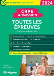 Crpe  Admission  Toutes Les Epreuves (Concours 2024) - Professeur Des Ecoles