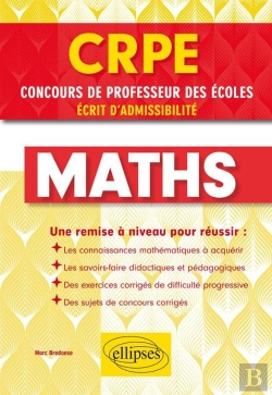 Bertrand.pt - Crpe, Concours De Professeur Des Écoles ; Maths ; Écrit D'Admissibilité