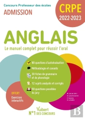Crpe - Concours Professeur Des Ecoles - Anglais - Le Manuel Complet Pour Reussir L'Oral - Admission