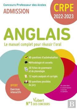 Bertrand.pt - Crpe - Concours Professeur Des Ecoles - Anglais - Le Manuel Complet Pour Reussir L'Oral - Admission