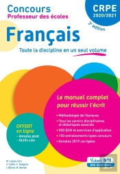 Crpe ; Concours Professeur Des Écoles ; Francais (Édition 2020)