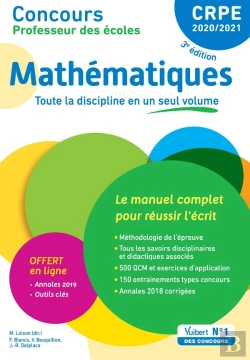 Bertrand.pt - Crpe ; Concours Professeur Des Écoles ; Mathématiques (Édition 2020)