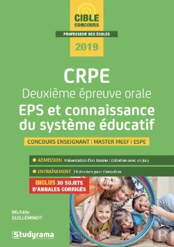 Bertrand.pt - Crpe ; Deuxième Épreuve Orale ; Eps Et Connaissance Du Système Éducatif ; Concours Enseignant  Master Meef, Espe (Concours 2019)