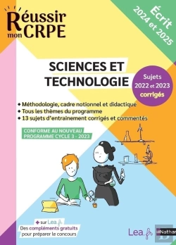 Bertrand.pt - Crpe Ecrit Sciences Et Technologie Epreuve Ecrite D'Application - 2024-2025