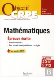 Crpe ; Épreuve Écrite De Mathématiques