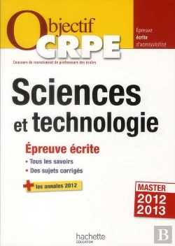 Bertrand.pt - Crpe ; Épreuve Écrite De Sciences Et Technologie