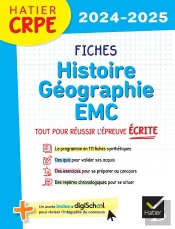 Crpe ; Fiches D'Histoire Géographie Emc ; Tout Pour Réussir L'Épreuve Écrite (Édition 2024/2025)