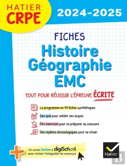 Bertrand.pt - Crpe ; Fiches D'Histoire Géographie Emc ; Tout Pour Réussir L'Épreuve Écrite (Édition 2024/2025)
