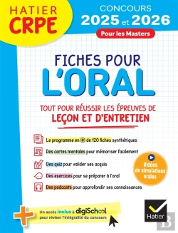 Bertrand.pt - Crpe ; Fiches Pour L'Oral ; Tout Pour Réussir Les Épreuves De Leçon Et D'Entretien (Édition 2025/2026)
