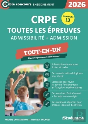 Crpe - Toutes Les Épreuves (Admission & Admissibilité) : Concours 2026 - Accessible Dès La L3