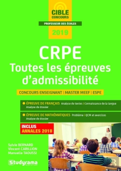 Bertrand.pt - Crpe ; Toutes Les Épreuves D'Admissibilité ; Concours Enseignant, Master Meef, Espe (Session 2019)