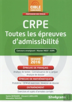 Bertrand.pt - Crpe Toutes Les Epreuves D'Admissibilite