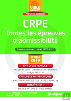 Bertrand.pt - Crpe - Toutes Les Epreuves D'Admissibilite