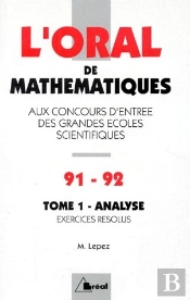 Crus 1991-92 De Mathematiques