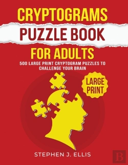 Bertrand.pt - Cryptograms Puzzle Book For Adults - 500 Large Print Cryptogram Puzzles To Challenge Your Brain