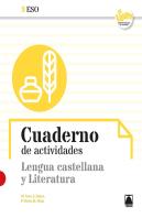 Cuaderno De Actividades. Lengua Castellana Y Literatura 3eso - En
