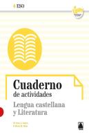 Cuaderno De Actividades. Lengua Castellana Y Literatura 4 Eso - E