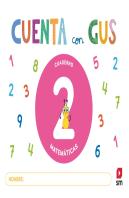 Cuaderno De Matematicas 2. Cuenta Con Gus
