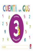 Cuaderno De Matematicas 3. Cuenta Con Gus