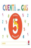 Cuaderno De Matematicas 5. Cuenta Con Gus
