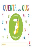 Cuaderno De Matematicas 7. Cuenta Con Gus