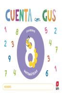 Cuaderno De Matematicas 8. Cuenta Con Gus
