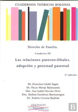 Bertrand.pt - Cuadernos Teóricos Bolonia. Derecho De Familia. Cuaderno Iii. Las Relaciones Paterno-Filiales, Adopc