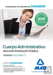Cuerpo Administrativo De La Administración Pública De La Comunidad Autónoma De Canarias. Temario Vol