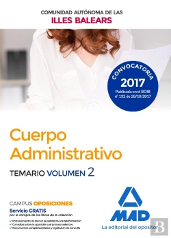Bertrand.pt - Cuerpo Administrativo De La De La Comunidad Autónoma De Las Illes Balears. Temario Volumen 2