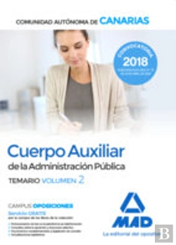 Bertrand.pt - Cuerpo Auxiliar De La Administración Pública De La Comunidad Autónoma De Canarias. Temario Volumen 2