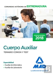 Cuerpo Auxiliar De La Comunidad Autónoma De Extremadura (Especialidad Auxiliar De Informática Y Auxi
